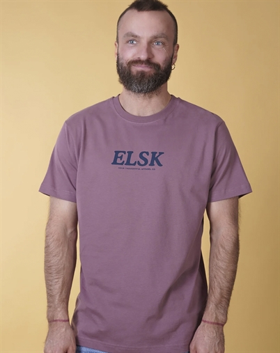 Elsk - Echo Mens Brushed T-shirt - Dusty Aubergine